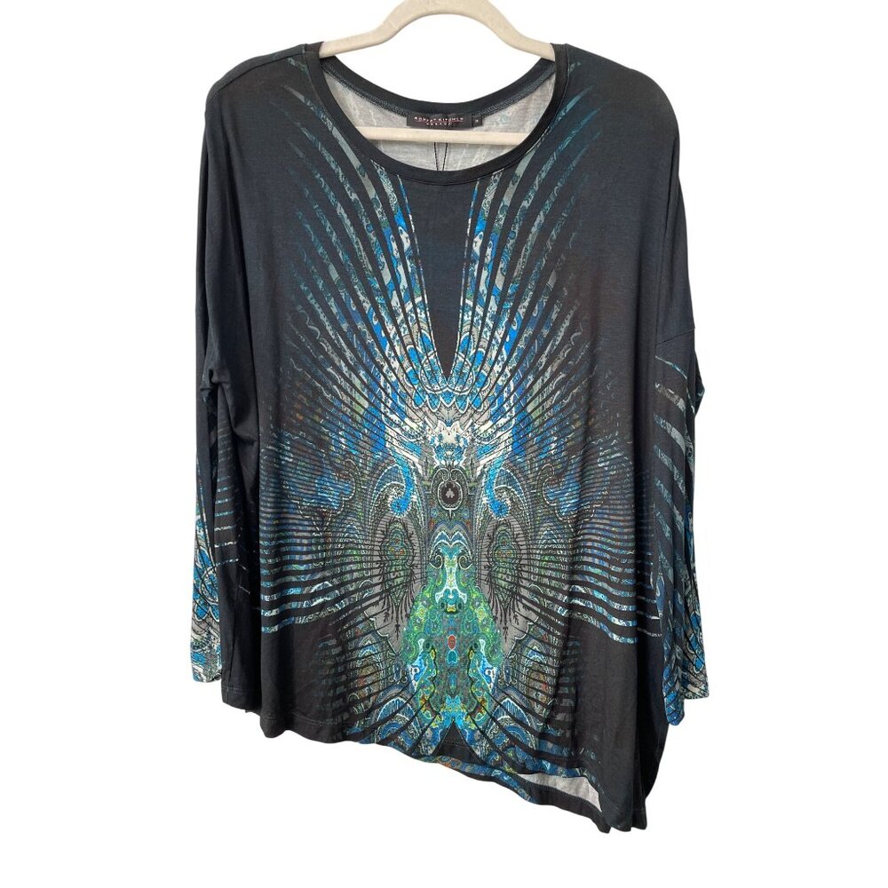 Vintage Y2K Robert Kitchen  Top Size Small Art To Wear Tunic Shirt Deadstock NEW